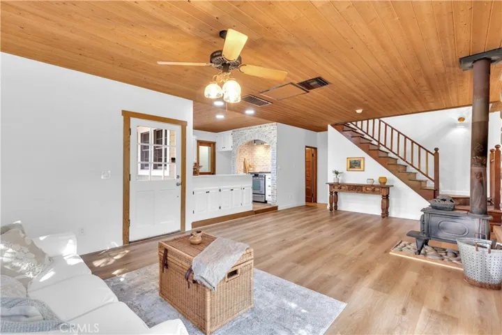 Entering the open living space