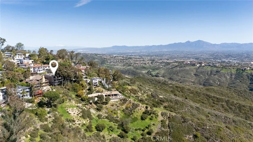 Mountain views to the east.