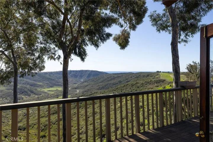 Stunning canyon and ocean views from the living room attached deck.