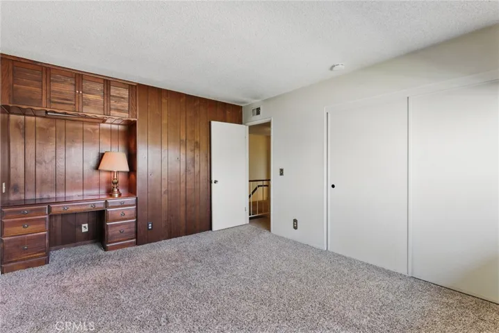 Spacious Bedroom With Large Closet and built in office space