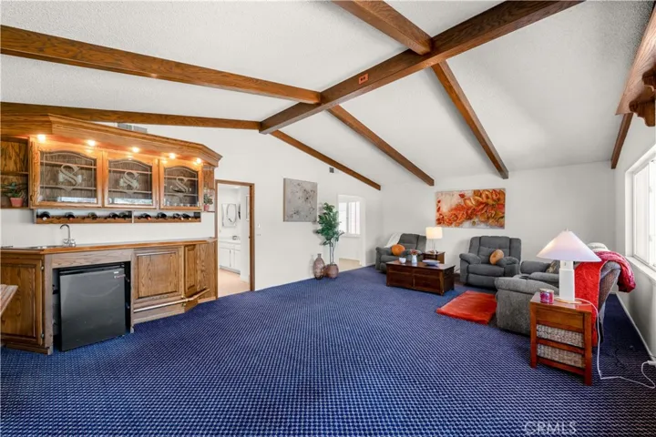 Great room from private stairs from garage