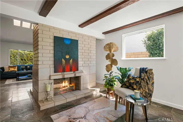 Sitting area off dining room
