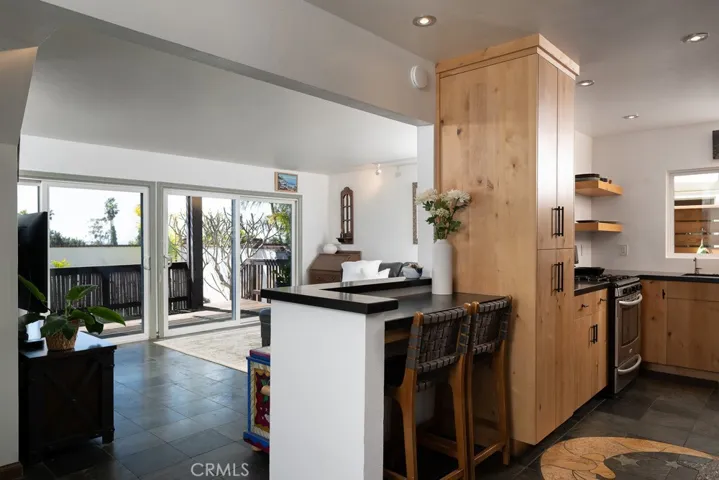 Remodeled kitchen and breaking nook.