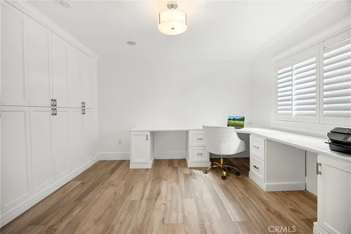 Office located off the kitchen.