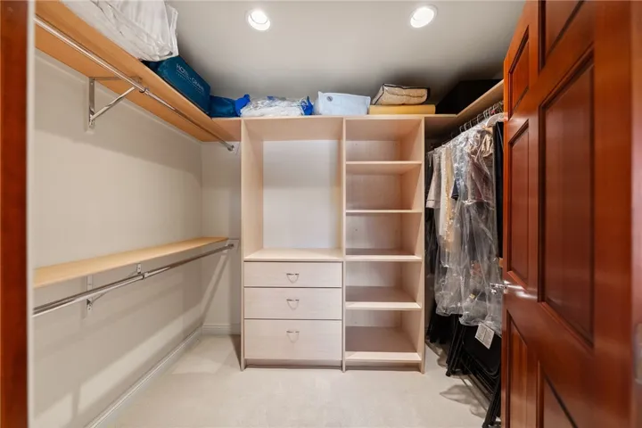 Walk in Closet in Downstairs Bedroom