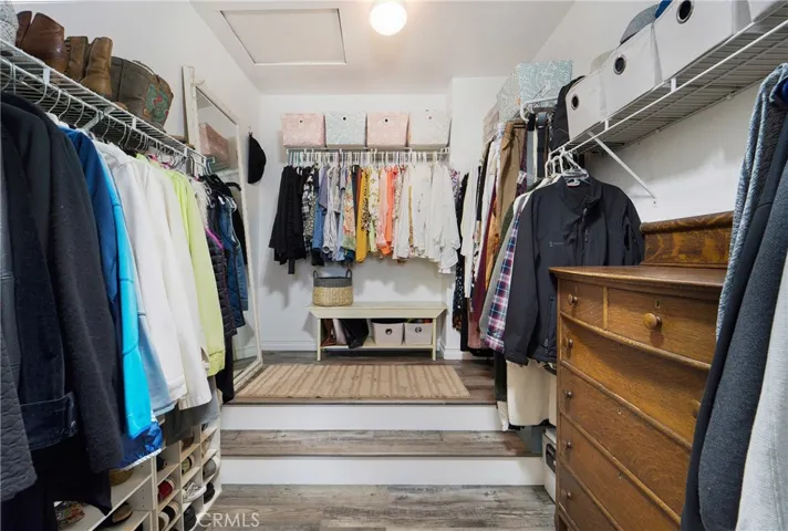 Incredible dual sided closet with ample storage.