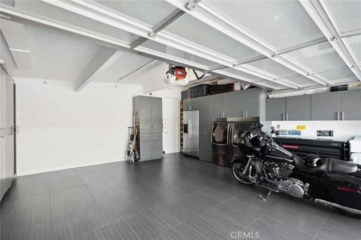 2 car attached garage with extra storage
