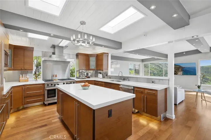 The gourmet kitchen is a chef's dream