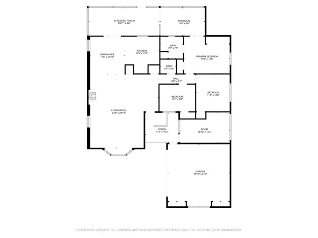 Floor plan - room measurements are approximate