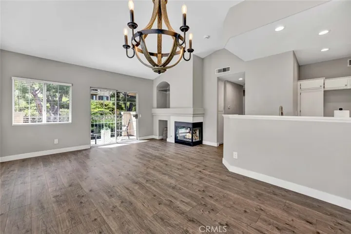 Vaulted ceilings and many windows