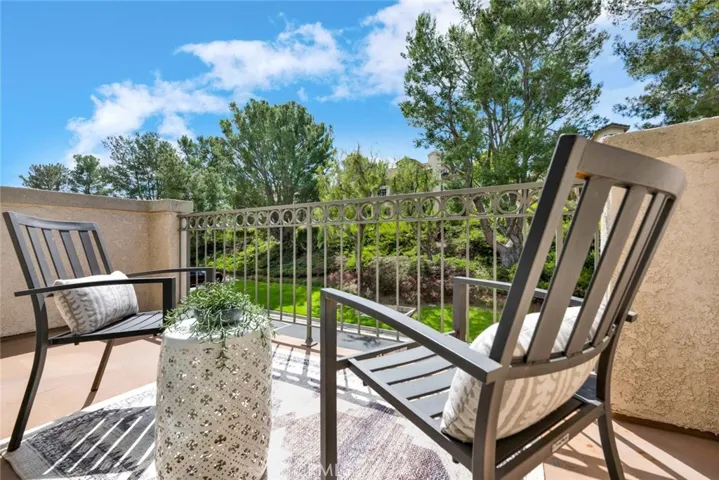 Relaxing private balcony