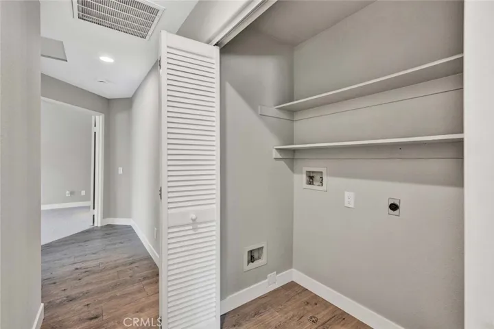Laundry closet located upstairs