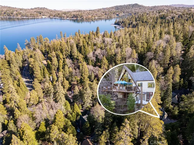 Very close to the lake