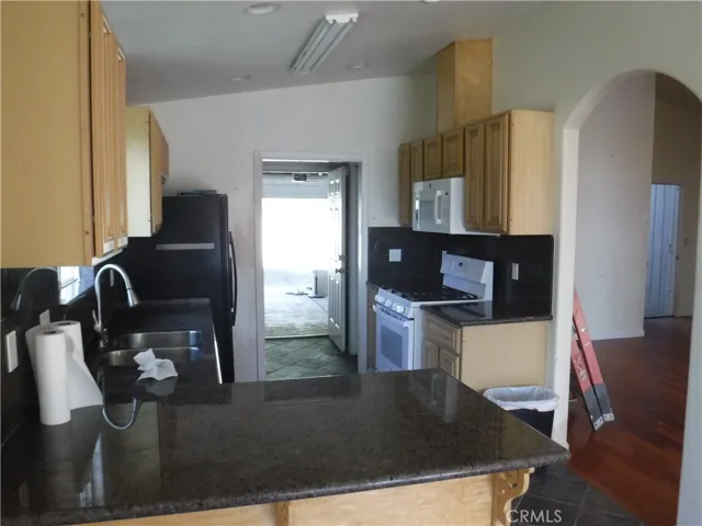 Kitchen with Granite counters