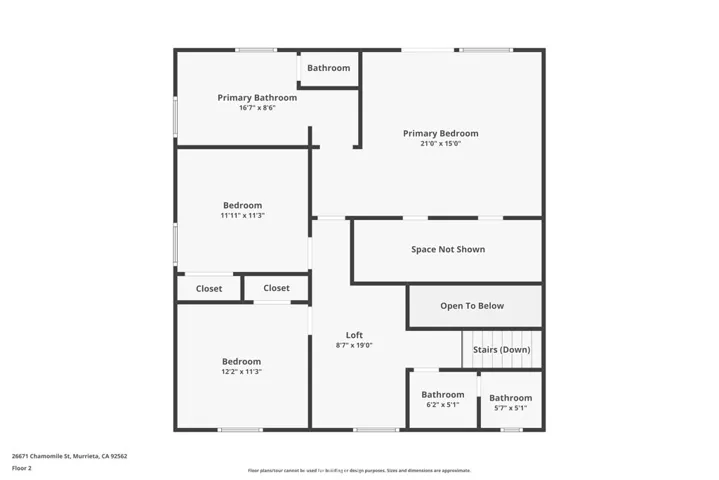 2nd Story Floor plan