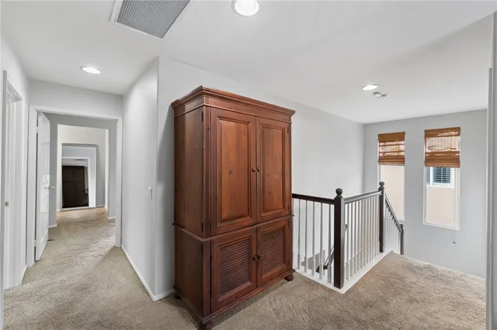 View looking into primary bedroom