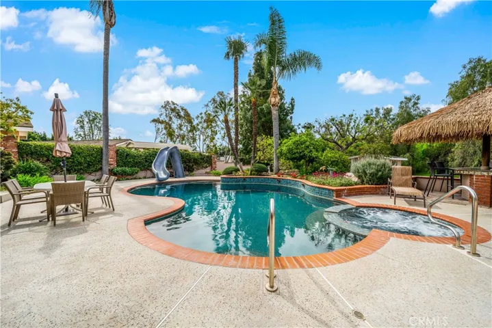 Expansive backyard and pool area