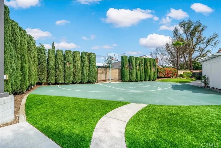 Outdoor basketball court affectionately known
 as "The Thunderdome!"