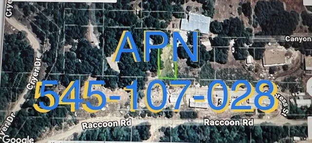 Top view of property APN 545-107-028