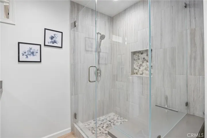 Master Walk-In Shower- Custom Shower Glass Doors