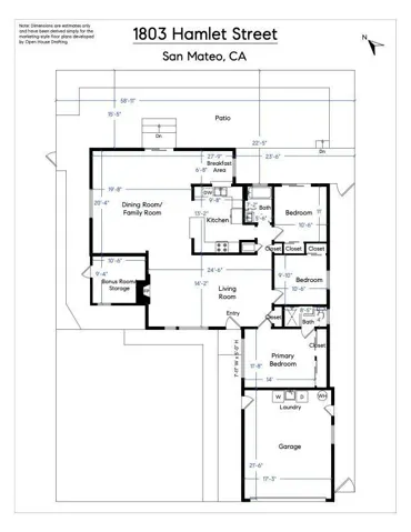 1803 Hamlet Street, San Mateo, California 94403