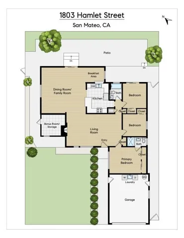 1803 Hamlet Street, San Mateo, California 94403