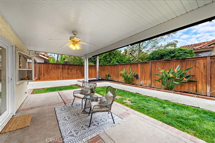 Covered patio to enjoy.