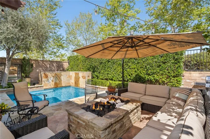 So many outdoor nooks and spaces to enjoy this resort like oasis