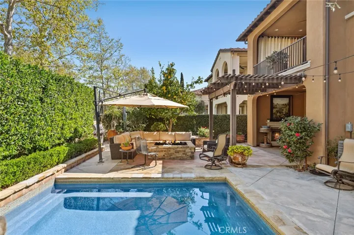 Enjoy taking a dip or getting cozy by the firepit