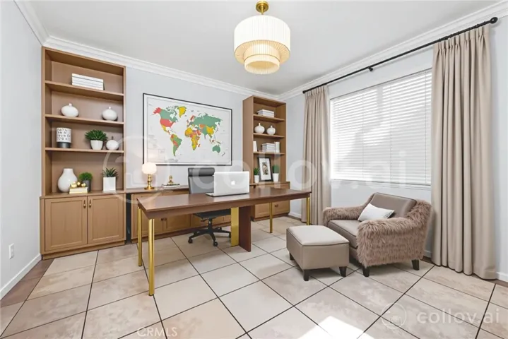 OFFICE DOWNSTAIRS VIRTUALLY STAGED