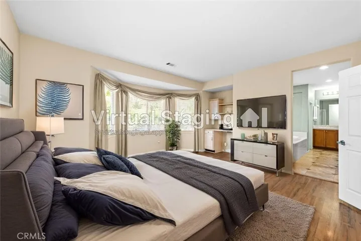 VIRTUALLY STAGED PRIMARY BEDROOM