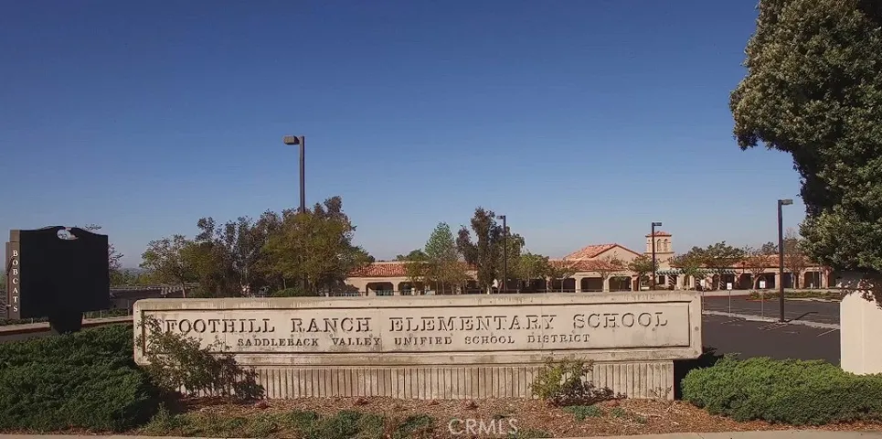 Located near Foothill Ranch Elementary, offering easy access to one of the top schools for young students.

