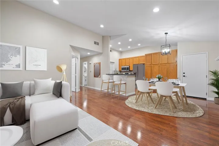 Family room virtually staged!