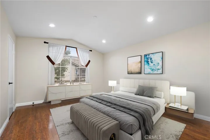 Primary bedroom virtually staged!
