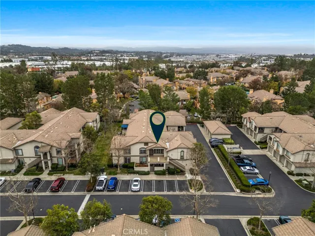 Aerial views showcase the home’s ideal location in the neighborhood.