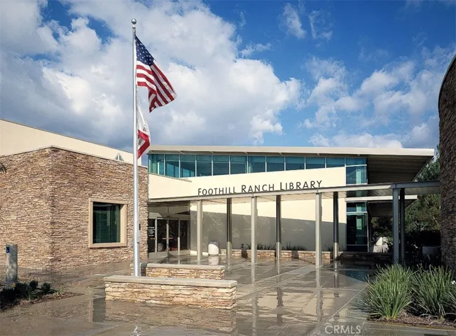Conveniently close to the Foothill Ranch Library, perfect for reading, study, and community events.