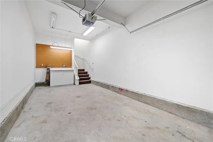 Direct-access one-car garage with built-in storage for added convenience.