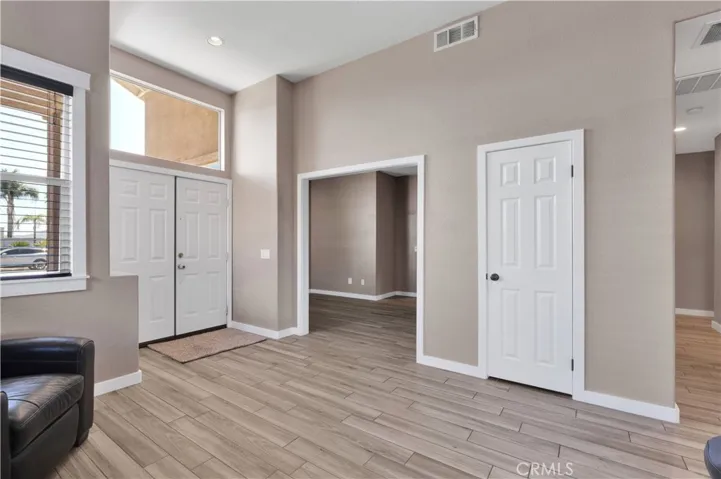 Entry looking to den/office