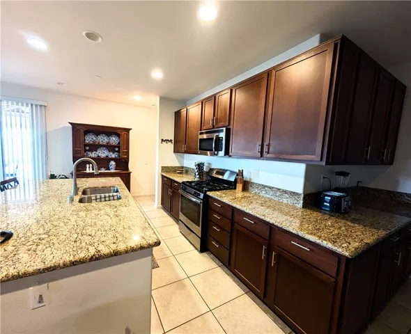 side view of kitchen