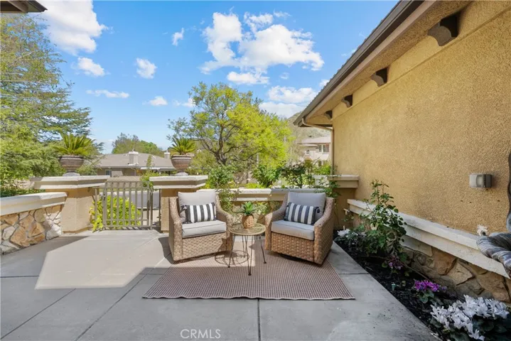 Formal Living Room Leads to Serene Courtyard