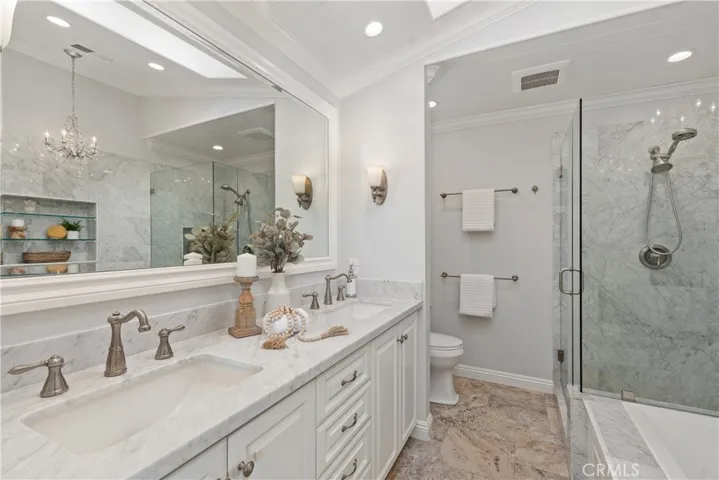 Primary Bath is a showstopper and elegantly appointed.
