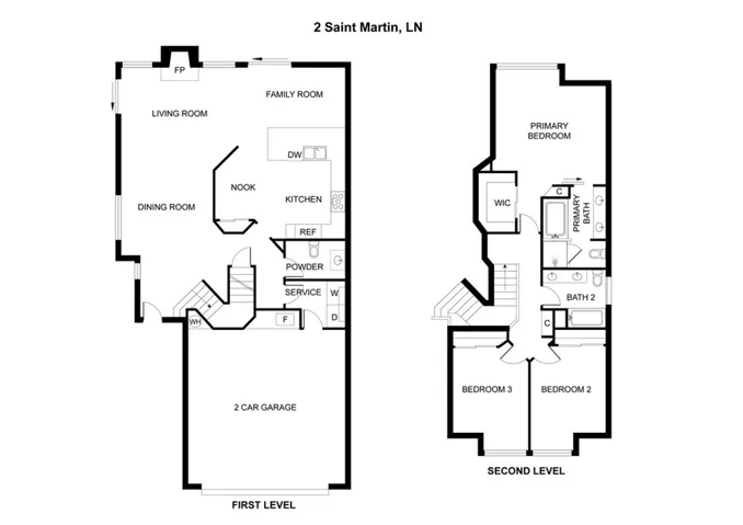 Floor plan was opened up downstairs to create a wonderful flow between living room and family room/kitchen!