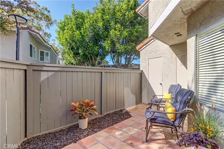 Back patio area