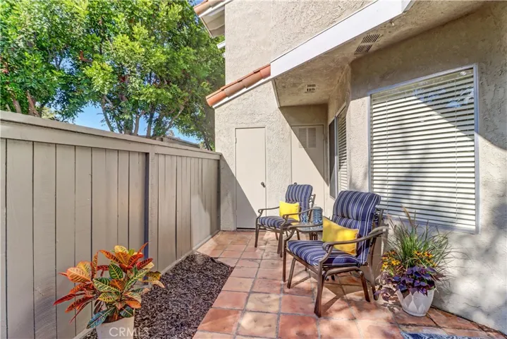 Back patio area