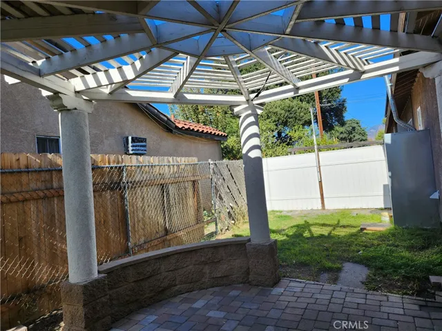 Front house back patio gazebo ceiling