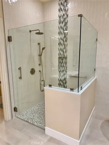 Primary Bathroom Walk-In shower with grab bars