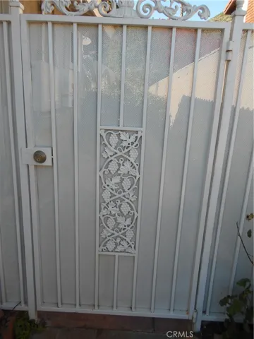 Locked entry gate provides privacy