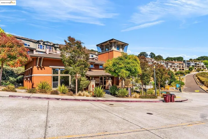 View of building exterior featuring a residential view