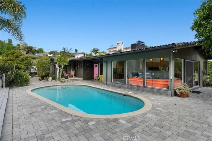 Sparkling pool and home