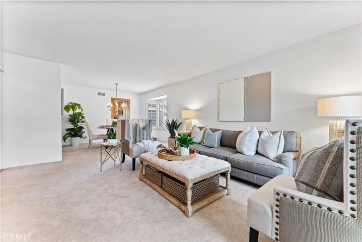 Welcome to the spacious living room and dining area.